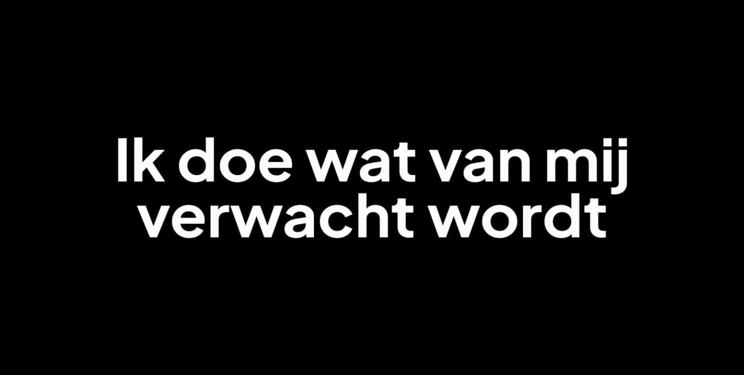 Ik doe wat er van mij verwacht wordt: hoe kom ik hier van af?