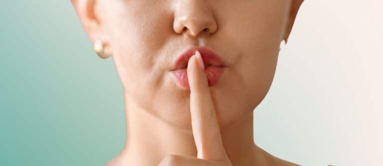 Stil zijn - jezelf niet uitspreken